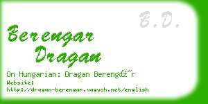 berengar dragan business card